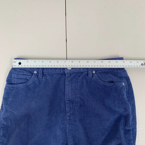 BDG Urban Outfitters High Rise Mom Corduroy Pants Blue Size 29 Straight Leg - Picture 3 of 10
